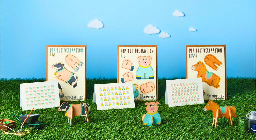 The Pop Out Card Company, Pop Out Farm Animal Cards