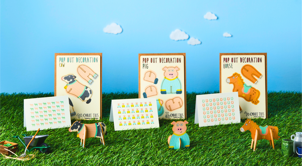 The Pop Out Card Company, Pop Out Farmyard Animal Cards