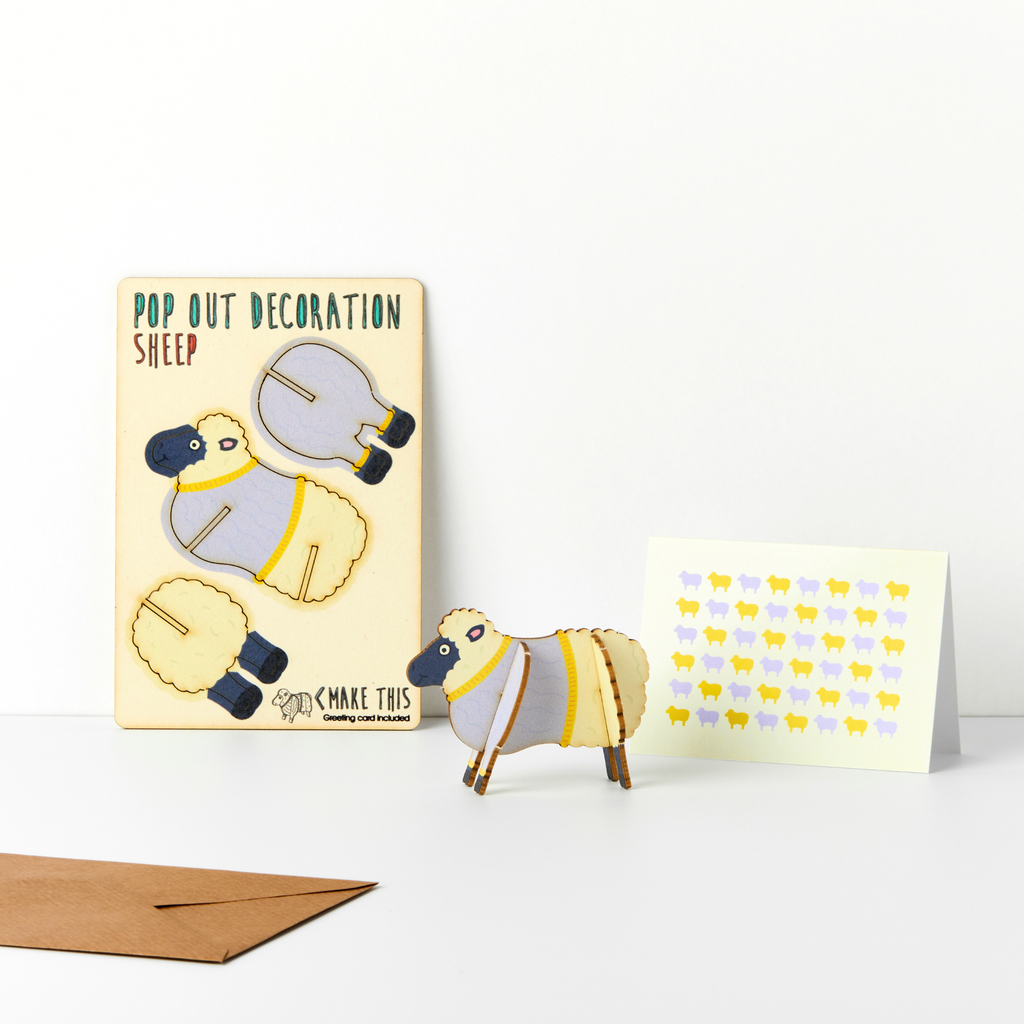 The Pop Out Card Company Pop Out Sheep Greeting Card