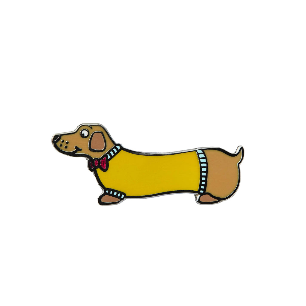 Sausage Dog Enamel Pin Badge