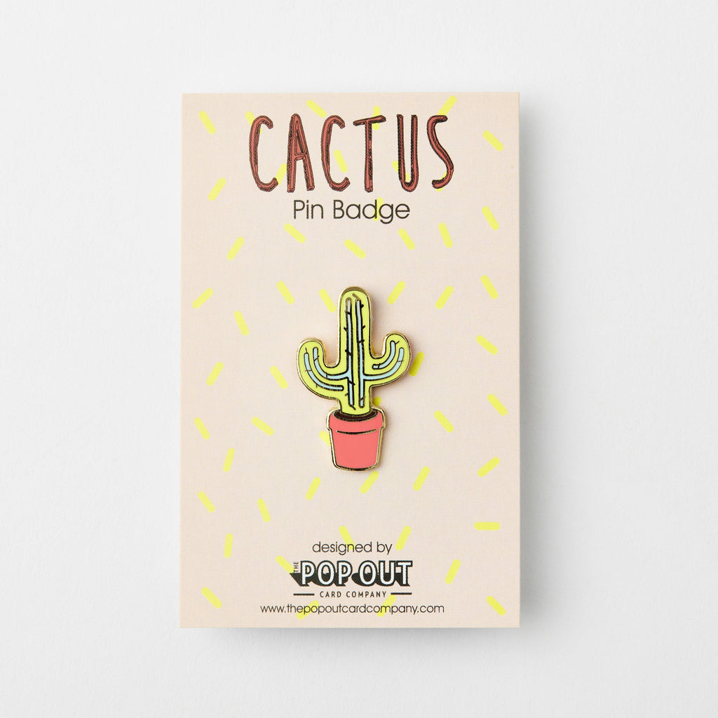 Cactus Enamel Pin Badge