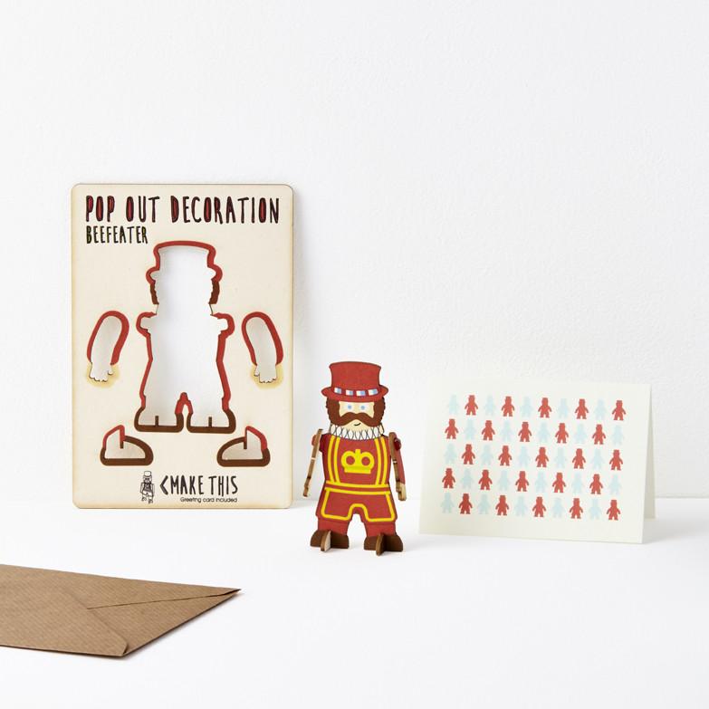 Pop Out Beefeater Greeting Card