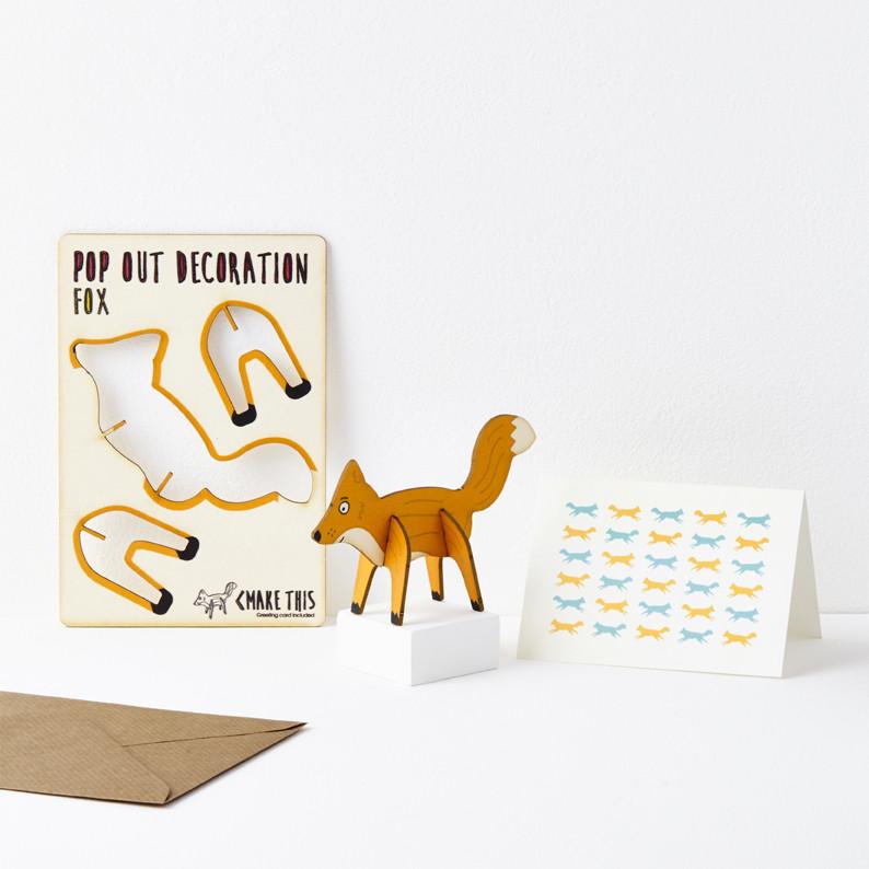 Fox Card | Greeting Card | The Pop Out Card Company | The Pop Out Card ...