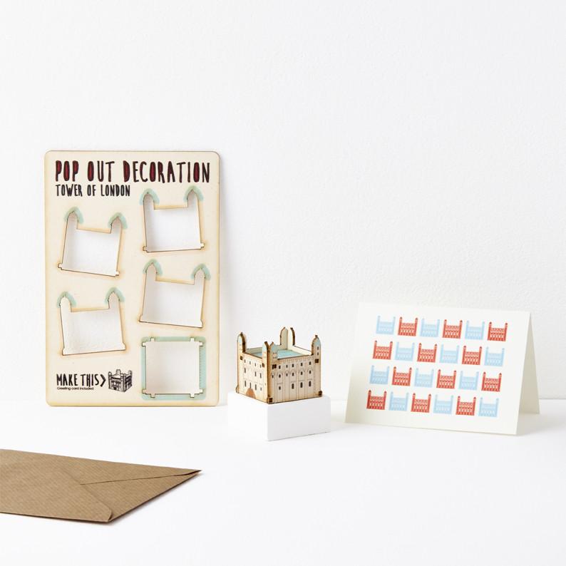 Pop Out Tower of London Greeting Card
