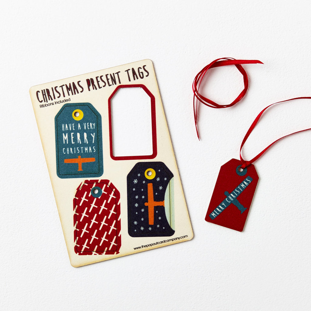 Pop Out North East Christmas Gift Tags