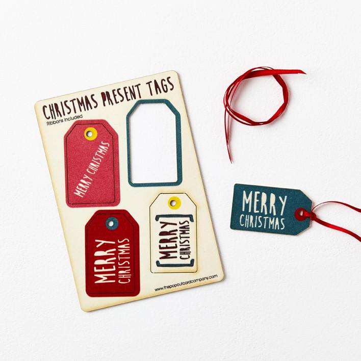 Pop Out Christmas Gift Tags