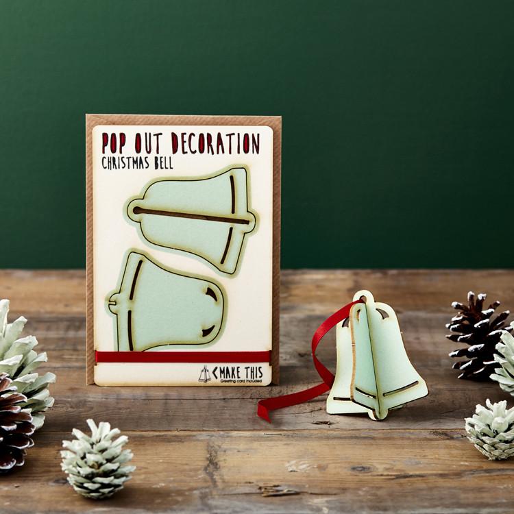 Pop Out Bell Christmas Card