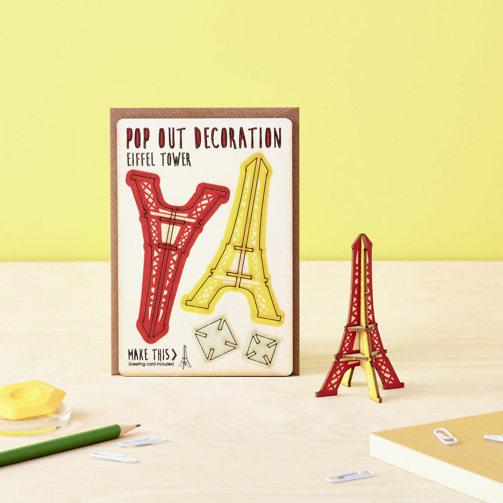 Pop Out Eiffel Tower Greeting Card