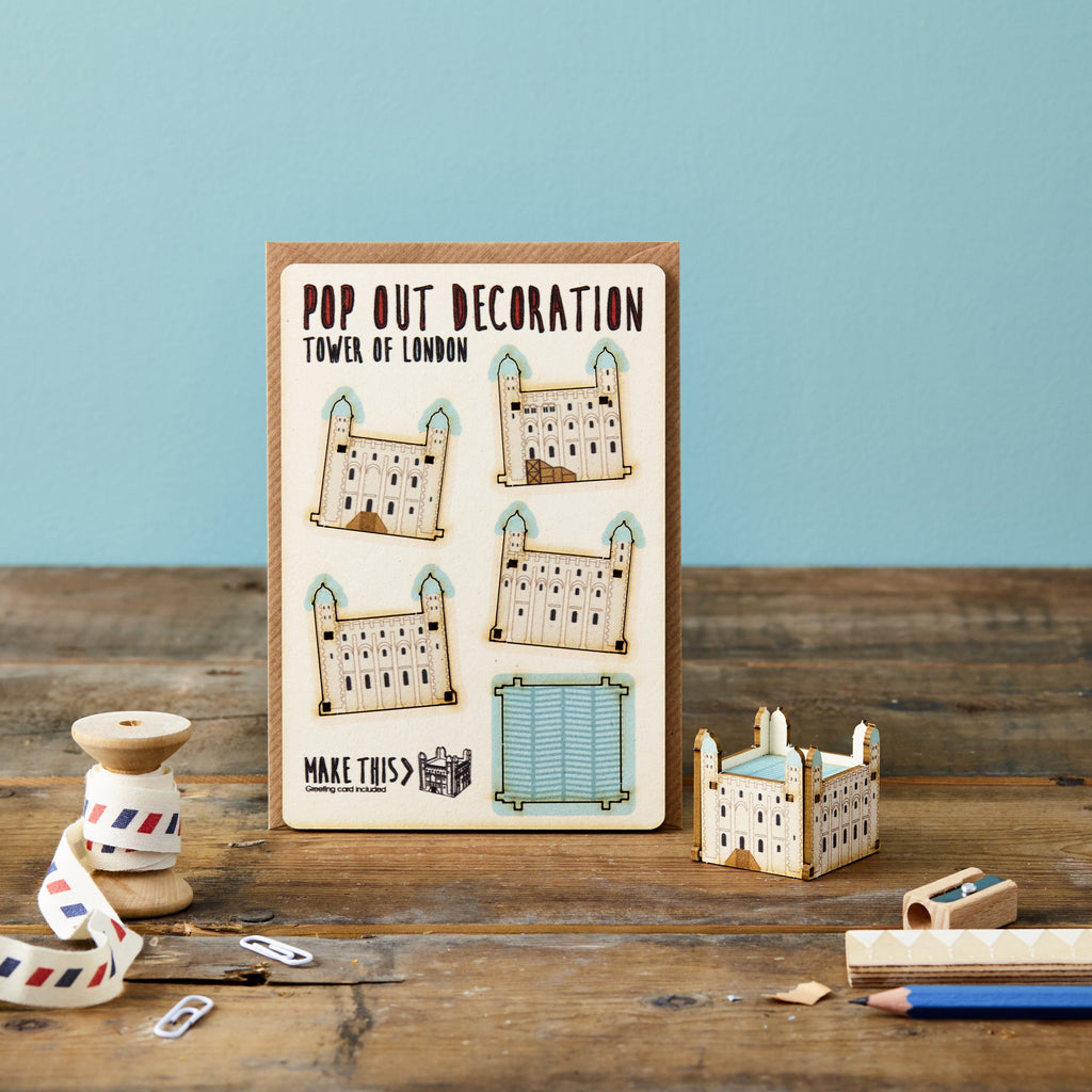 Pop Out Tower of London Greeting Card