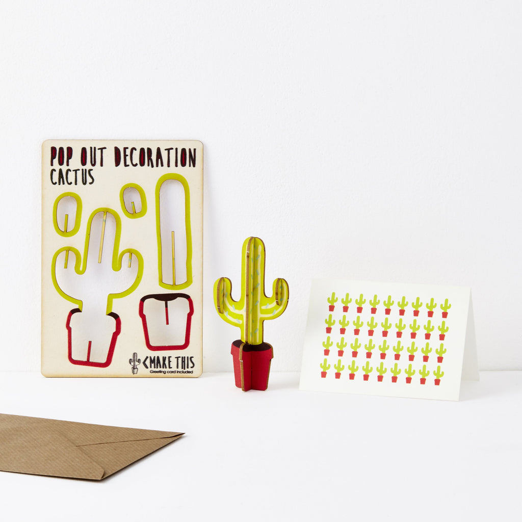 Pop Out Cactus Greeting Card